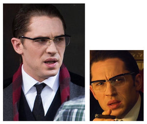 JackJad 2023 Cool Tom Hardy Legend Style Men's Elegant Plain Glasses Anti Blue Ray Half Frame Eyewear Frame Eyeglasses