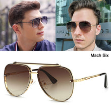 Load image into Gallery viewer, JackJad 2023 Mach Six Metal Pilot Style Gradient Sunglasses Cool Unique Men Women Vintage Brand Design Sun Glasses 2A103