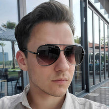 Load image into Gallery viewer, JackJad 2023 Mach Six Metal Pilot Style Gradient Sunglasses Cool Unique Men Women Vintage Brand Design Sun Glasses 2A103