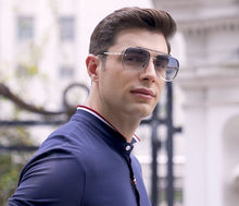 Load image into Gallery viewer, JackJad 2023 Mach Six Metal Pilot Style Gradient Sunglasses Cool Unique Men Women Vintage Brand Design Sun Glasses 2A103