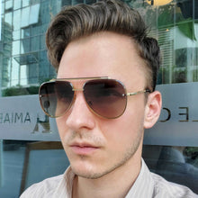 Load image into Gallery viewer, JackJad 2023 Mach Six Metal Pilot Style Gradient Sunglasses Cool Unique Men Women Vintage Brand Design Sun Glasses 2A103