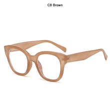 Load image into Gallery viewer, JackJad 2023 Vintage Cat Eye Style Elegant Plain Glasses Women Three Dots Anti Blue Ray Eyewear Frame Eyeglasses E5039