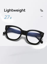 Load image into Gallery viewer, JackJad 2023 Vintage Cat Eye Style Elegant Plain Glasses Women Three Dots Anti Blue Ray Eyewear Frame Eyeglasses E5039