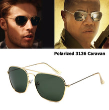 Load image into Gallery viewer, JackJad Classic 3136 CARAVAN Style Polarized Square Aviation Sunglasses Men Vintage Retro Brand Design Sun Glasses Oculos De Sol