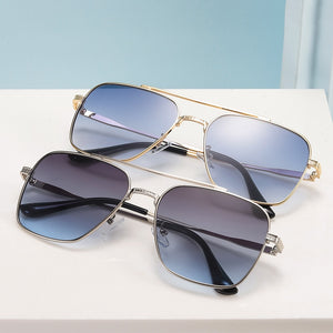 JackJad Flight Seven 007 The Rock Style Gradient Sunglasses For Men Square Pilot Metal Brand Design Sun Glasses 17340