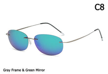 Load image into Gallery viewer, JackJad  Men Driving Ultralight Titanium Polarized Sunglasses Brand Design Rimless Oval Frame Sun Glasses Oculos De Sol