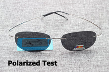 Load image into Gallery viewer, JackJad  Men Driving Ultralight Titanium Polarized Sunglasses Brand Design Rimless Oval Frame Sun Glasses Oculos De Sol