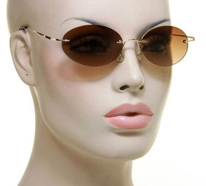 JackJad  Men Driving Ultralight Titanium Polarized Sunglasses Brand Design Rimless Oval Frame Sun Glasses Oculos De Sol