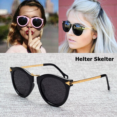 JackJad POLARIZED Helter Skelter Arrowed Sunglasses Women Brand Design Vintage Round Sun Glasses Oculos De Sol Feminino