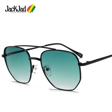 JackJad Trend Metal Polygon Frame Style Gradient Round Sunglasses Vintage Brand Design Sun Glasses Oculos De Sol 18033