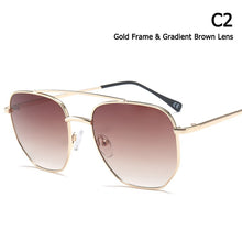 Load image into Gallery viewer, JackJad Trend Metal Polygon Frame Style Gradient Round Sunglasses Vintage Brand Design Sun Glasses Oculos De Sol 18033