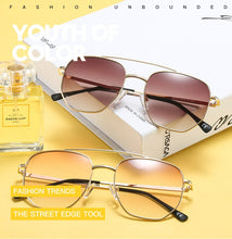 Load image into Gallery viewer, JackJad Trend Metal Polygon Frame Style Gradient Round Sunglasses Vintage Brand Design Sun Glasses Oculos De Sol 18033