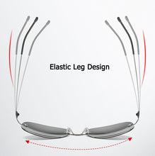 Load image into Gallery viewer, JackJad Men Ultralight Rimless Pilot Titanium POLARIZED Sunglasses Folding Hinge Driving Brand Design Sun Glasses Oculos De Sol