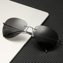 Load image into Gallery viewer, JackJad Men Ultralight Rimless Pilot Titanium POLARIZED Sunglasses Folding Hinge Driving Brand Design Sun Glasses Oculos De Sol