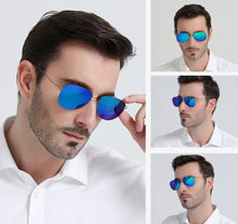 Load image into Gallery viewer, JackJad Men Ultralight Titanium Polarized Folding Hinge Sunglasses Rimless Aviation Style Brand Design Sun Glasses Oculos De Sol