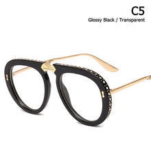 Load image into Gallery viewer, JackJad Folding Portable Style Pilot Sunglasses Women Diamond Decoration Fold Brand Design Sun Glasses Oculos De Sol