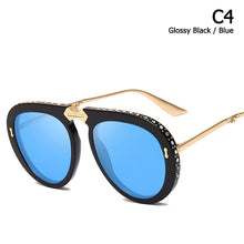 Load image into Gallery viewer, JackJad Folding Portable Style Pilot Sunglasses Women Diamond Decoration Fold Brand Design Sun Glasses Oculos De Sol