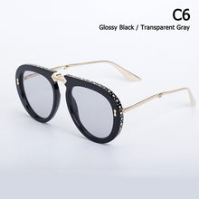 Load image into Gallery viewer, JackJad Folding Portable Style Pilot Sunglasses Women Diamond Decoration Fold Brand Design Sun Glasses Oculos De Sol