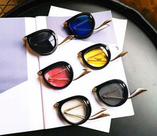 Load image into Gallery viewer, JackJad Folding Portable Style Pilot Sunglasses Women Diamond Decoration Fold Brand Design Sun Glasses Oculos De Sol