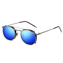 Load image into Gallery viewer, JackJad SteamPunk Style Lens Removable Polarized Sunglasses Clip On Vintage Round Metal Eyewear Sun Glasses Oculos De Sol 2776
