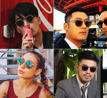 Load image into Gallery viewer, JackJad SteamPunk Style Lens Removable Polarized Sunglasses Clip On Vintage Round Metal Eyewear Sun Glasses Oculos De Sol 2776