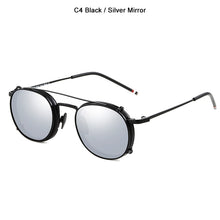 Load image into Gallery viewer, JackJad SteamPunk Style Lens Removable Polarized Sunglasses Clip On Vintage Round Metal Eyewear Sun Glasses Oculos De Sol 2776