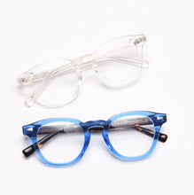 Load image into Gallery viewer, JackJad  Vintage Round Style Anti Blue Ray Eyewear Frame TR90 Frame Acetate Leg Computer Glasses Eyeglasses