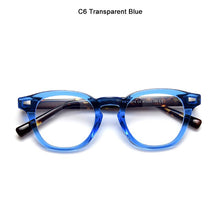 Load image into Gallery viewer, JackJad  Vintage Round Style Anti Blue Ray Eyewear Frame TR90 Frame Acetate Leg Computer Glasses Eyeglasses