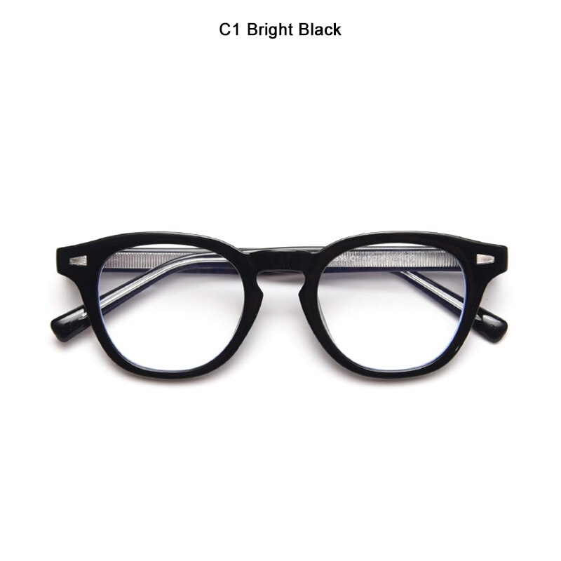 JackJad  Vintage Round Style Anti Blue Ray Eyewear Frame TR90 Frame Acetate Leg Computer Glasses Eyeglasses