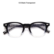 Load image into Gallery viewer, JackJad  Vintage Round Style Anti Blue Ray Eyewear Frame TR90 Frame Acetate Leg Computer Glasses Eyeglasses