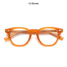 Load image into Gallery viewer, JackJad  Vintage Round Style Anti Blue Ray Eyewear Frame TR90 Frame Acetate Leg Computer Glasses Eyeglasses