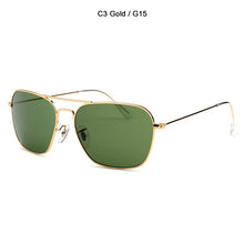 Load image into Gallery viewer, JackJad Vintage Classic 3136 Caravan Style Square Pilot Sunglasses Men Optical Glass Lens Brand Design Sun Glasses Oculos De Sol