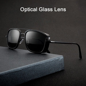 JackJad Vintage Classic Iron Man Style SteamPunk Sunglasses For Men Optical Glass Lens Brand Design Sun Glasses Oculos De Sol