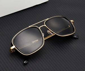 JackJad Vintage Classic Iron Man Style SteamPunk Sunglasses For Men Optical Glass Lens Brand Design Sun Glasses Oculos De Sol
