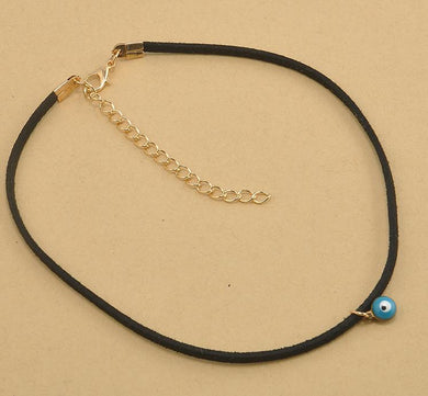 Japan And South Korea Simple Fashion Velvet Crystal Pendant Necklace Jewelry Leather Rope Chain Drill Female Pendant Necklace