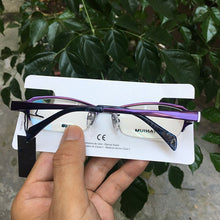 Load image into Gallery viewer, Japan Brand High End Pure Titanium Glasses Frames for Women Half Rim Myopia Spectacles Super Durable