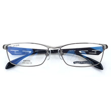 Load image into Gallery viewer, Japan Brand Prescription Glasses Frame Unisex Silver/Gunmetal Metal Geometry
