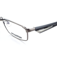 Load image into Gallery viewer, Japan Brand Prescription Glasses Frame Unisex Silver/Gunmetal Metal Geometry