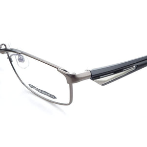 Japan Brand Prescription Glasses Frame Unisex Silver/Gunmetal Metal Geometry