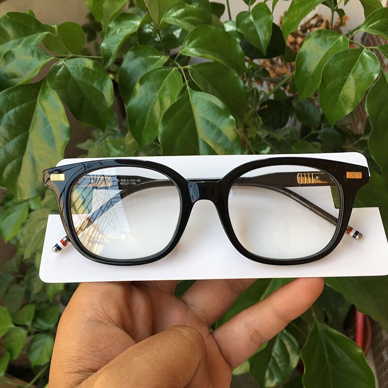 Japan Handmade Acetate Brand Designer Glasses Frames For Men Rectangle Large TB405