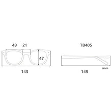 Load image into Gallery viewer, Japan Handmade Acetate Brand Designer Glasses Frames For Men Rectangle Large TB405