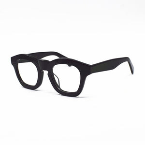 Japan Handmade Italy Acetate Eyeglass Frames clear lens Glasses Full Rim 1960's