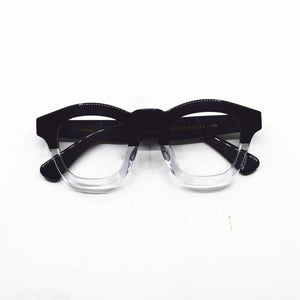 Japan Handmade Italy Acetate Eyeglass Frames clear lens Glasses Full Rim 1960's