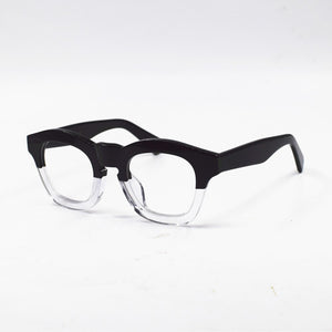 Japan Handmade Italy Acetate Eyeglass Frames clear lens Glasses Full Rim 1960's