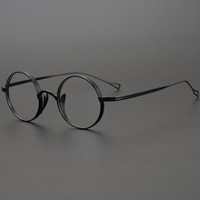 Load image into Gallery viewer, Japan Handmade Pure Titanium Men&#39;s Retro Round Frame Glasses High Degree Optical Prescription Eyeglasses Women Myopia Eyewear
