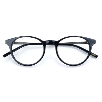 Japan Handmade Round Acetate Glasses Frames Super Lightweight Women/Men Titanium Temple Myopia/Reading/Progressive/Presbyopia