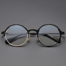 Carica l'immagine nel visualizzatore di Gallery, Japan Maruyama Masahiro yellow personality irregular men and women can be matched myopia flat pure titanium glasses designer
