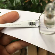 Load image into Gallery viewer, Japan Pure Titanium Myopia Glasses Frames Small Size Semi Rimless Teenage/Women
