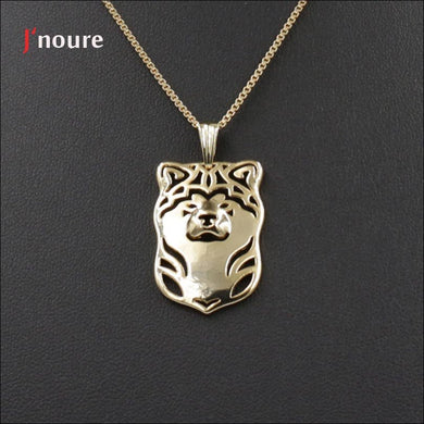 Japanese Akita Inu Jewelry Dog Pendant And Necklaces For Pet Lovers Dog Cute Animal Charms Jewelry Christmas Gifts Women A180