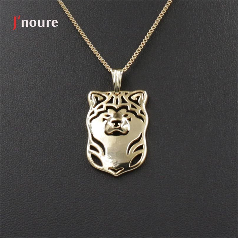 Japanese Akita Inu Jewelry Dog Pendant And Necklaces For Pet Lovers Dog Cute Animal Charms Jewelry Christmas Gifts Women A180
